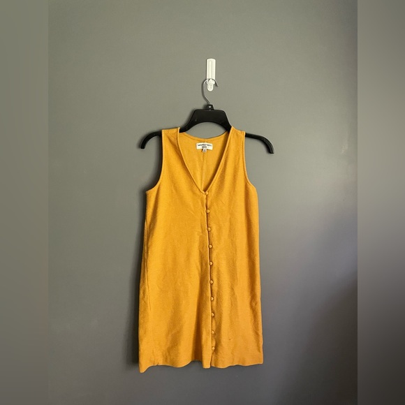 Texture & Thread Madewell Button Front Tank Dress Womens Size Small - Picture 3 of 6